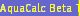 AquaCalc Beta Testing
