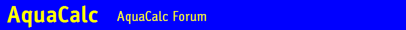 AquaCalc Forum